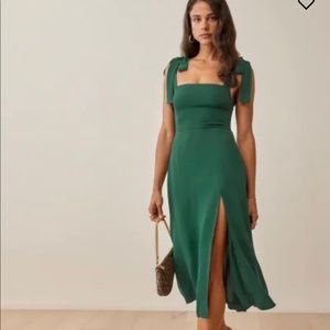 Reformation Twilight Dress - Emerald - size 4